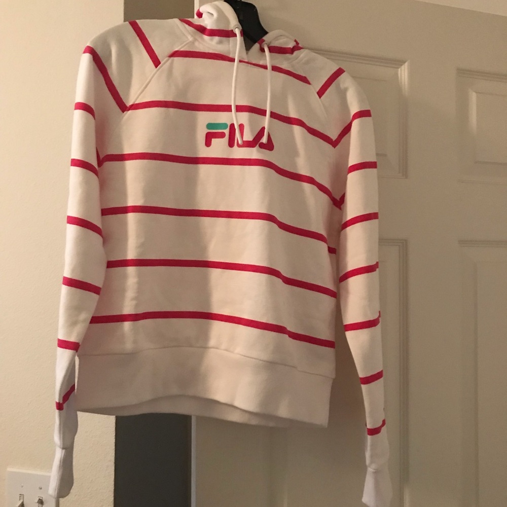 Brand new Fila striped hoodie sz Small